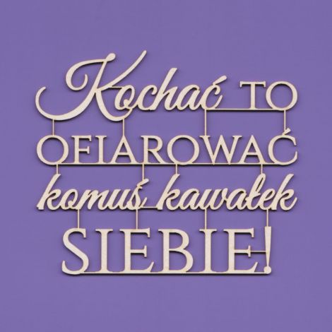 Tekturka Crafty Moly Napis G10 - Kochać to ofiarować